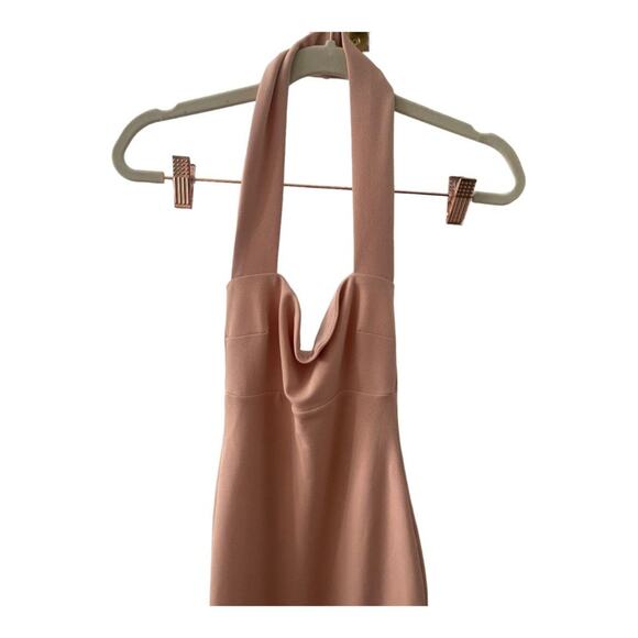 Nookie Boulevard Halter Midi Dress Square Neck Prima Blush Hoco Prom Formal XS - Picture 10 of 13